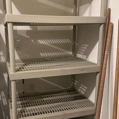 Heavy-Duty Plastic Storage Shelf - 5 Tiers