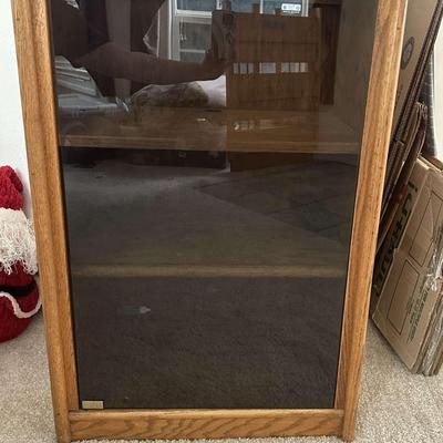 Wooden Cabinet with Glass Door
