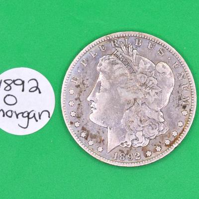 1892 Morgan Silver Dollar 