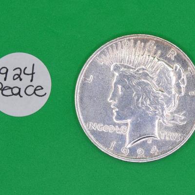 1924 Peace Dollar 
