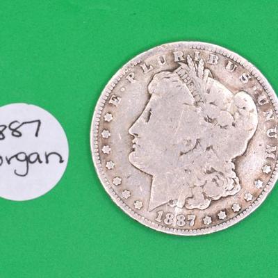1887 Morgan Silver Dollar