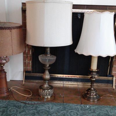 Collection of Vintage Lamps