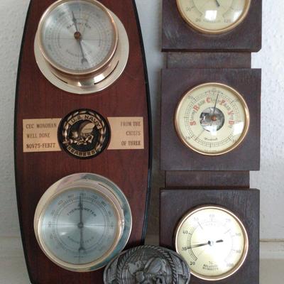 Barometers and a Belt Buckle
