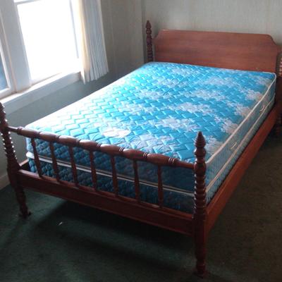 Vintage Spool Post Bed Frame 
