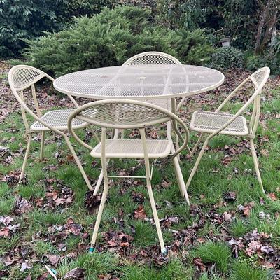 MCM Rid-Jid Patio Table and Salterini Chairs 1960s
