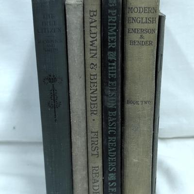 Antique  School Books c. 1878-1930