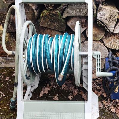 Ames Hose Reel and Hose Collection 