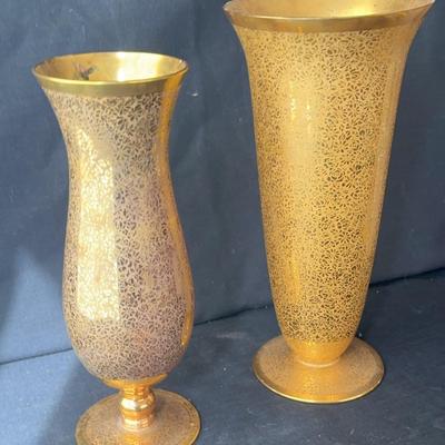 Gold Color Vases 