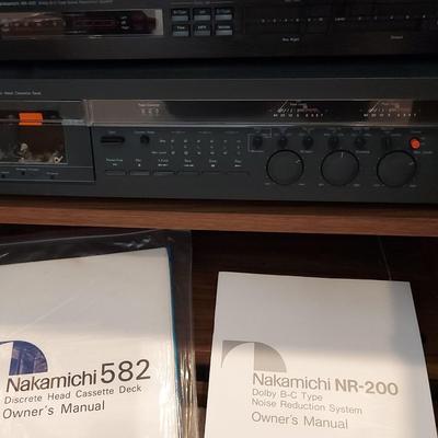 NAKAMICHI 582 HEAD CASSETTE DECK AND NAKAMICHI NR-200 NOISE REDUCTION SYSTEM
