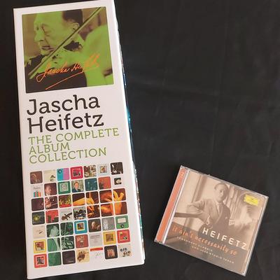 JASCHA HEIFETZ CD'S INCLUDING "THE COMPLETE ALBUM COLLECTION" BOX SET