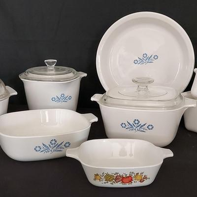 RARE BLUE CORNINGWARE AND SPICE OF LIFE CORNINGWARE PIECES