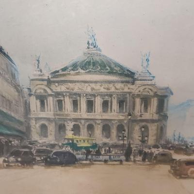 COZY WATERCOLOR OF THE PARIS OPERA HOUSE