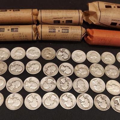 GREAT COLLECTION OF SILVER QUARTERS FROM THE 1930s-1970s