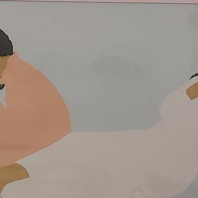 "TWO WOMEN" ARTIST'S PROOF PRINT BY PEGGE HOPPER, SIGNED AND NUMBERED 