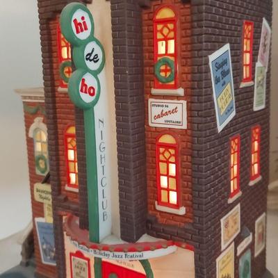 HERITAGE VILLAGE COLLECTION "CHRISTMAS IN THE CITY SERIES"  HI-DE-HO NIGHTCLUB AND PICKFORD PLACE