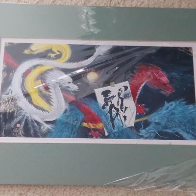 PAINTING ' THE YEAR OF THE DRAGON BY SIMON YAT SING WONG 