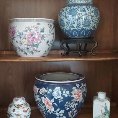 VINTAGE ASIAN AND ASIAN-INSPIRED JARS AND POTS