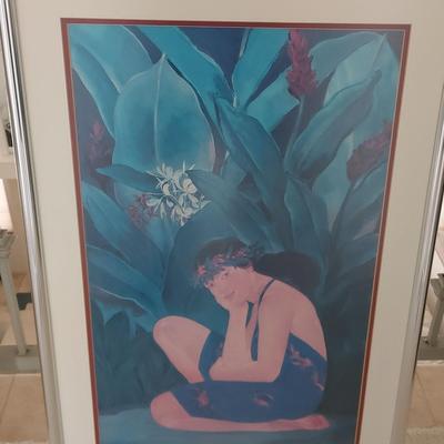 VINTAGE 1989 PEGGE HOPPER HAWAII POSTER PRINT