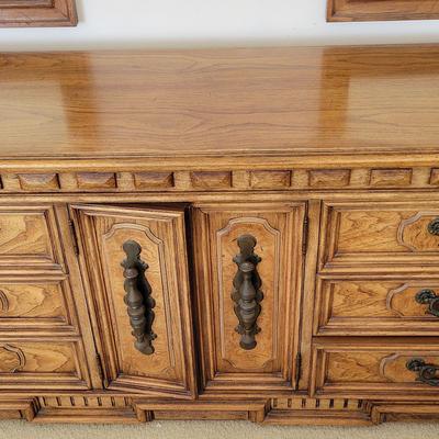 DRESSER AND TWO MIRRORS
