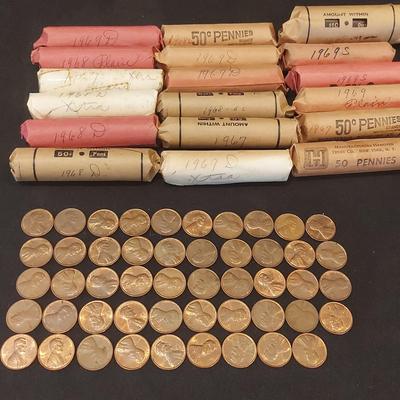 LATE 1960s PENNIES