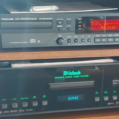 TASCAM CD-RW900 MKII PROFESIONAL & MCINTOSH MVP901 AUDIO VIDEO PLAYER