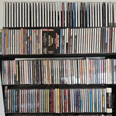 4 SHELVES OF VARIOUS MUSICAL CDS LOT#1