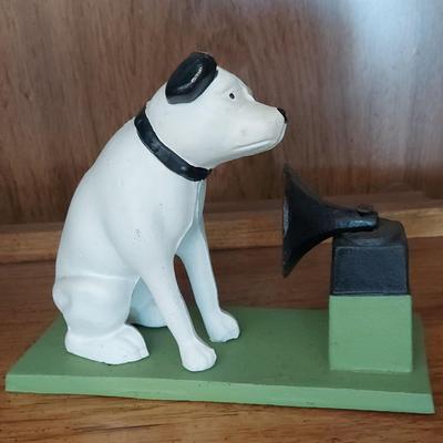 VINTAGE CAST IRON RCA VICTOR NIPPER DOG BANK