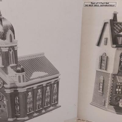 "HOLY NAME CHURCH" AND "SPRING ST. COFFEE HOUSE" FROM HERITAGE VILLAGE COLLECTION 