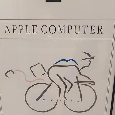RARE APPLE COMPUTER "WHEELS FOR THE MIND" PICASSO POSTER