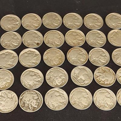 COLLECTION OF 1920s-1930s INDIAN HEAD NICKELS 