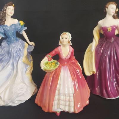 TRIO OF ROYAL DOULTONS; SPECIAL CELEBRATION, JANET, REBECCA 