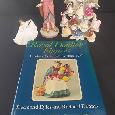 COLLECTION OF ROYAL FIGURINES AND ROYAL DOULTON BOOK