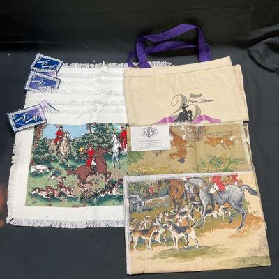 Group Lot Stevens Hunting Scene Place Mats + NWT
