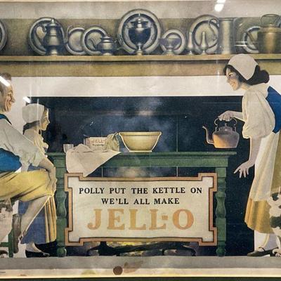 1923 Antique Jell-O Advertising Lithograph
