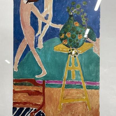 Framed Matisse Nasturtiums & Dance Lithograph
