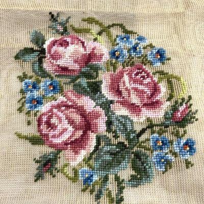 PARAGON NEEDLECRAFT Floral Needlepoint Tapestry
