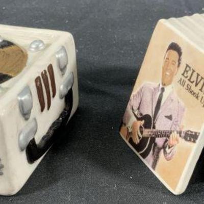 Elvis Presley Record Player Salt & Pepper Shakers
