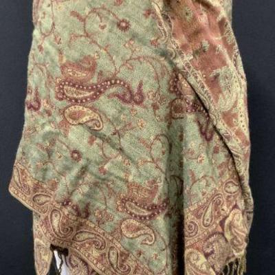 PASHMINA Cashmere Wool Scarf W Fringes
