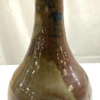 Signed Hand Crafted Ceramic Vase Vessel
