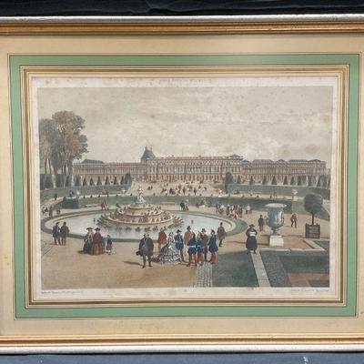 Antq Charpentier Paris Versailles Palace Litho
