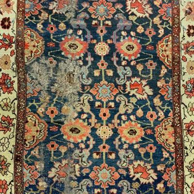 Vintage Handmade Persian Wool Area Rug
