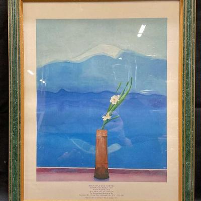 Framed David Hockney Mount Fuji Lithograph
Framed Van Gogh Flowering Garden Lithograph
