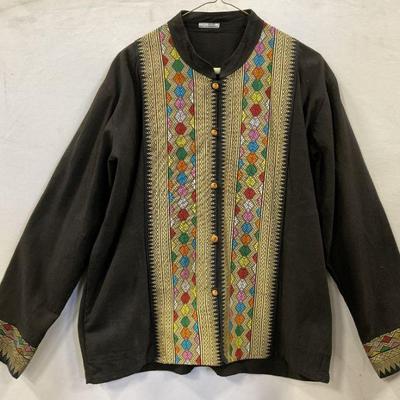 Vintage Multicolored 100% Cotton Button Up Shirt
