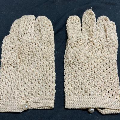 PLYMOUTH Pr Woven Cotton Gloves ITALY
