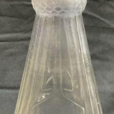 Vintage Art Glass Decanter Vessel Bottle
