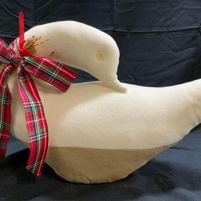 Vintage Stuffed Holiday Duck Figure
