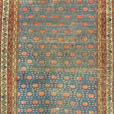 Vintage Handmade Persian Wool Area Rug
