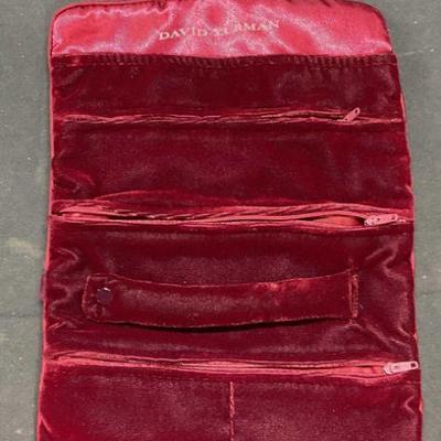 David YURMAN Burgundy Velvet Jewelry Storage Pouch
