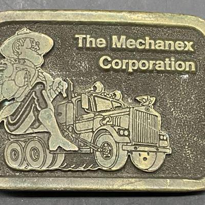 1976 THE MECHANEX CORPORATION Metal Belt Buckle
