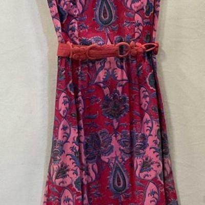 SIAM BOUTIQUE 100% Cotton Pink Floral Dress
